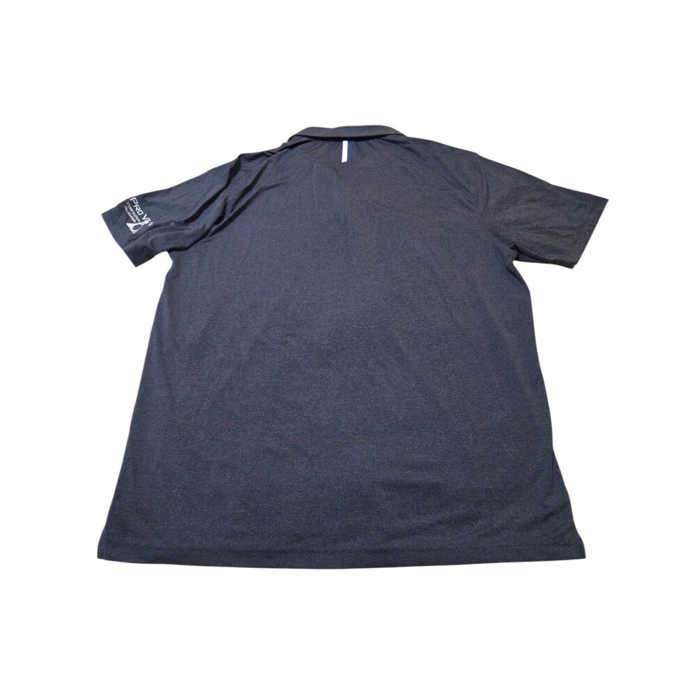 Rhoback Performamce Golf Polo Shirt Men's XL Navy Short Sleeve Company Logo F241 - Picture 2 of 9